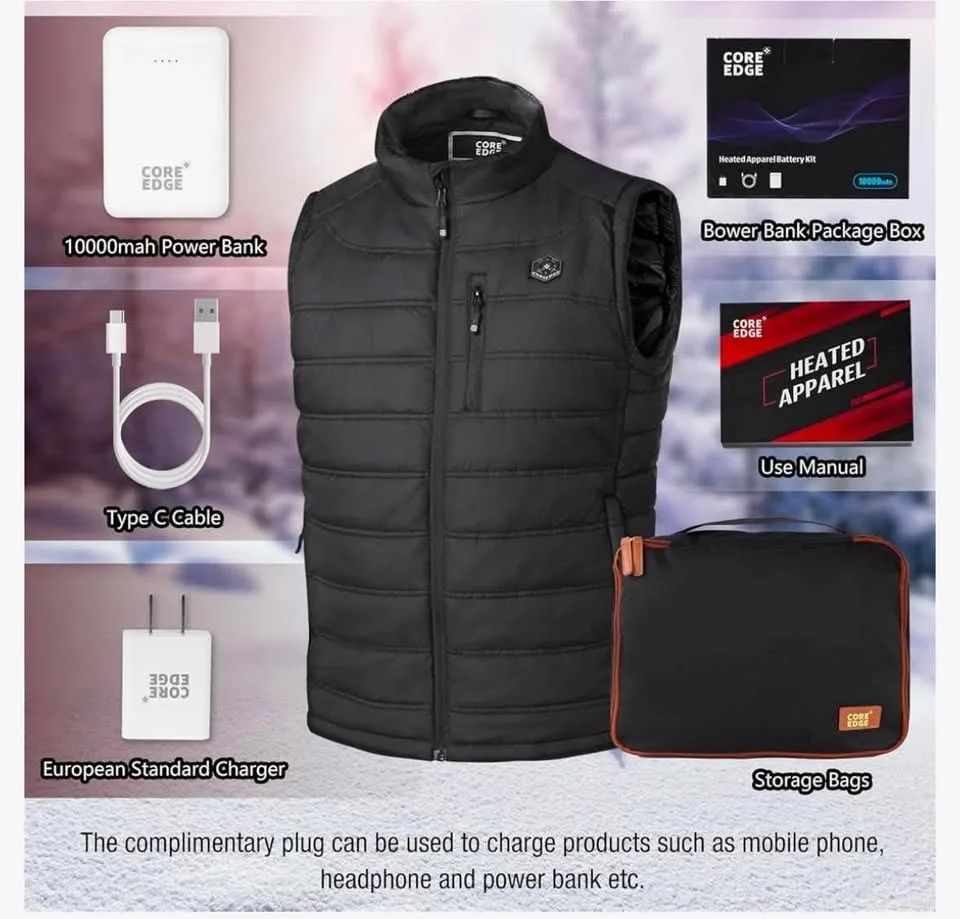 COREEDGE Heated Vest for Men, Electric Heating Vest, 5 in 1 - photo 4