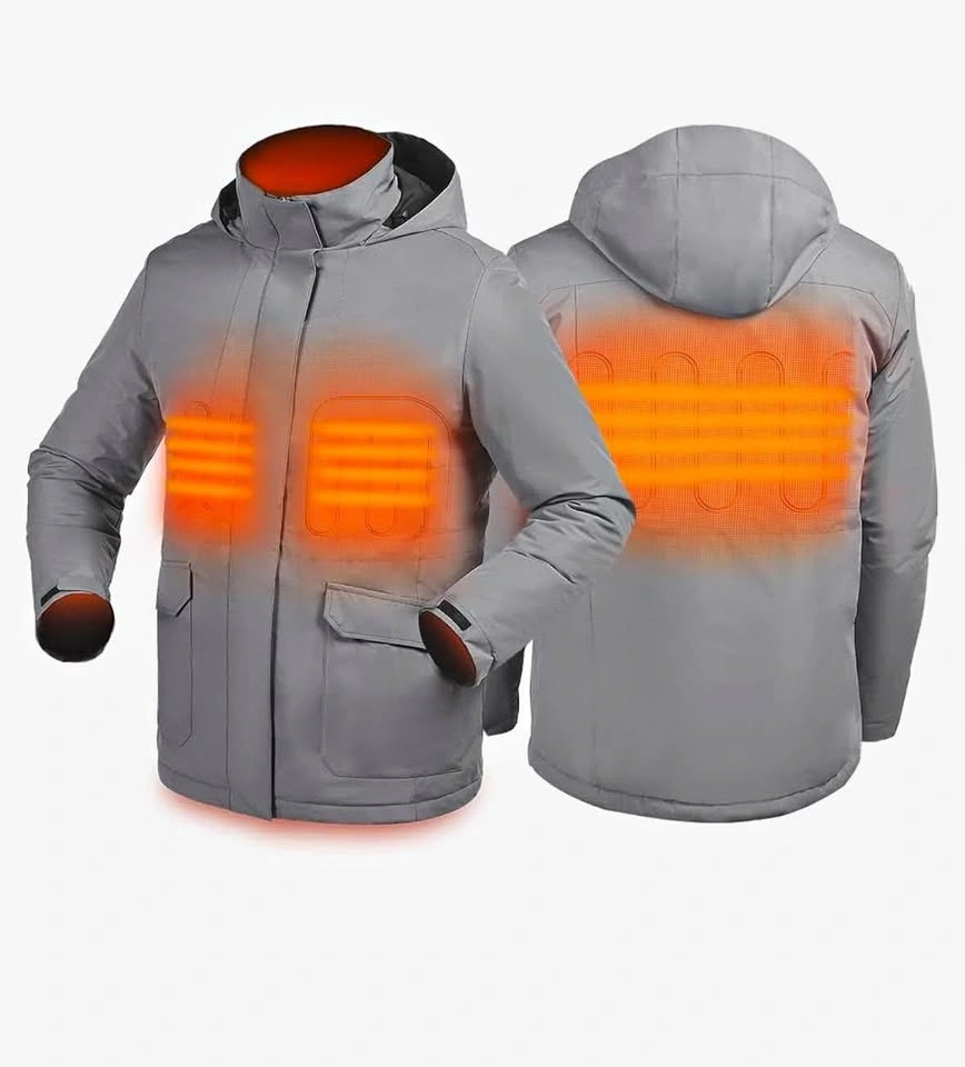 Heated Hooded Jacket with Battery and Charger (Unisex)