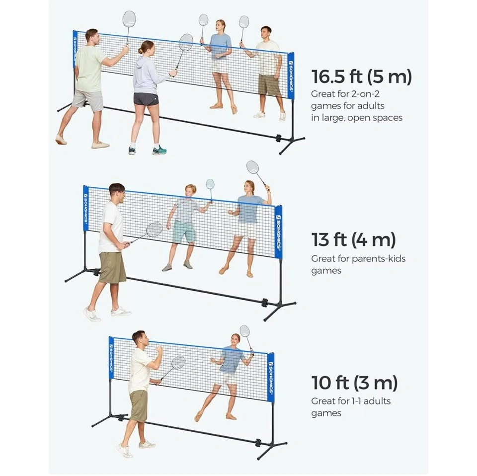 Portable Badminton Net Set for Volleyball, Tennis, Pickleball - photo 3