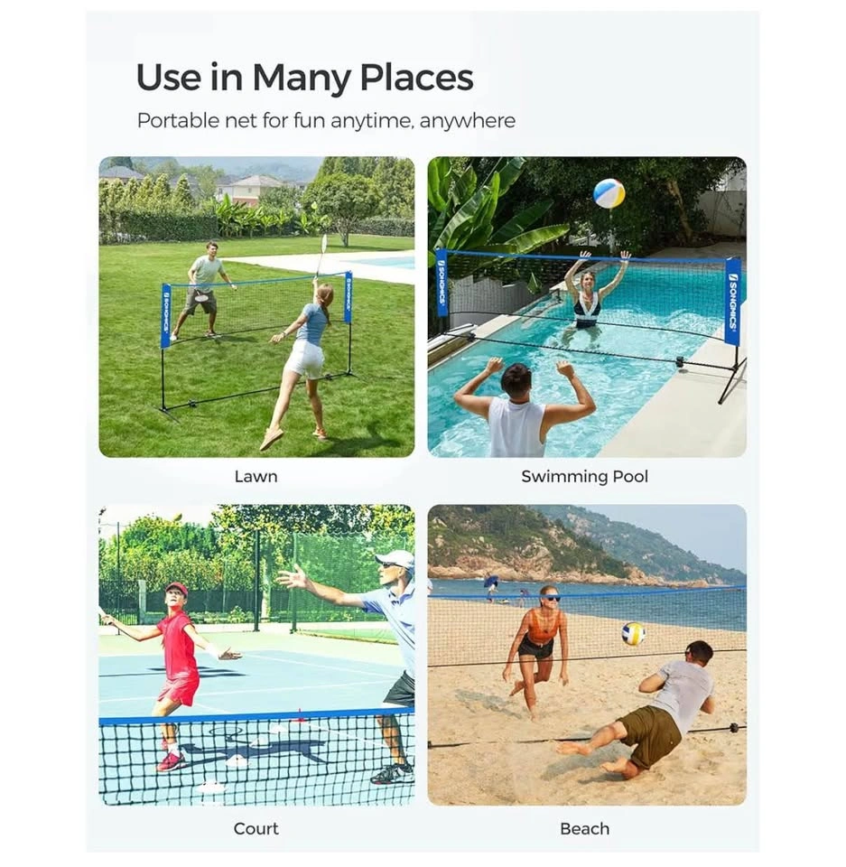 Portable Badminton Net Set for Volleyball, Tennis, Pickleball - photo 4