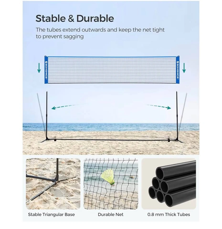Portable Badminton Net Set for Volleyball, Tennis, Pickleball - photo 5