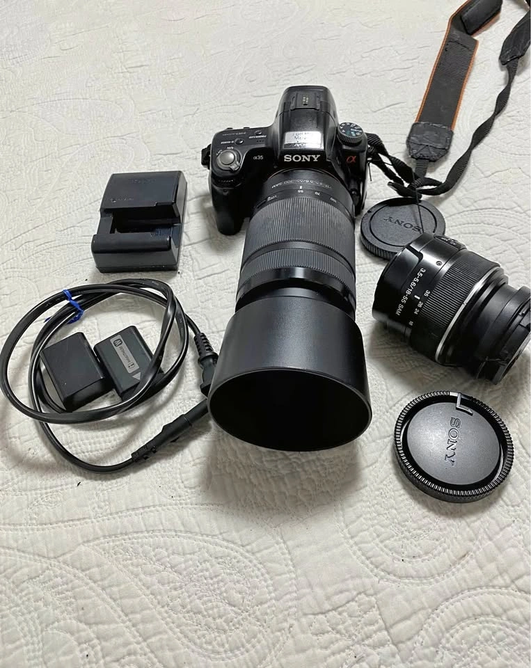 Sony Alpha A35 DSLR/SLT Camera Kit with 2 Lenses