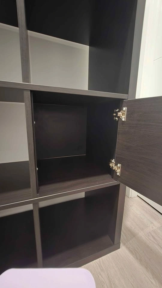 IKEA KALLAX 16-Cube Shelf Unit with Door Inserts - photo 2