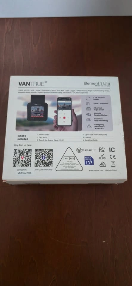 New Vantrue E1 Lite GPS Dash Cam - photo 2
