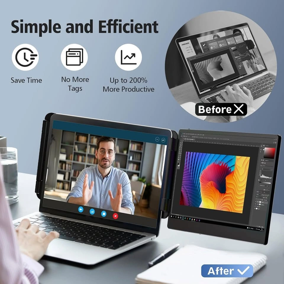 New Portable Laptop Monitor – External Second Screen w/ Box - photo 2