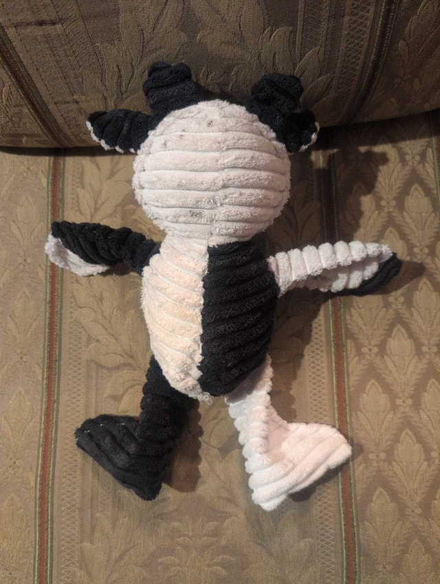 Happy Tails Corduroy Plush Dog Toys - Cow & Giraffe - photo 3