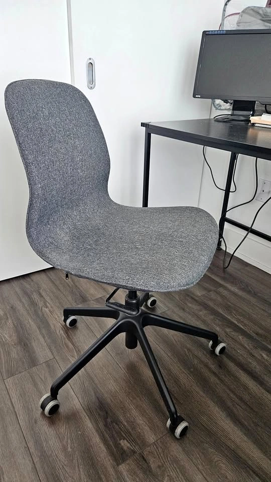 Study desk and chair + Computer screen
