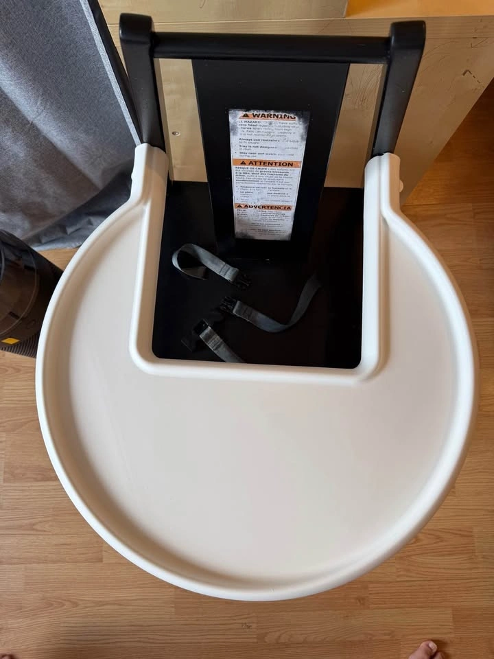 IKEA High Chair with Tray, Black - photo 2