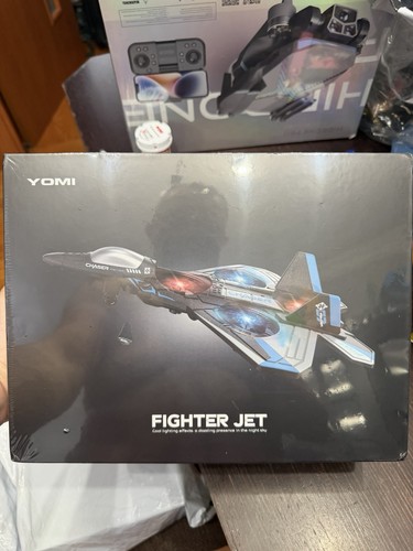 New Sealed Yomi RC Fighter Jet with 2 Batteries, Charger, Remote
