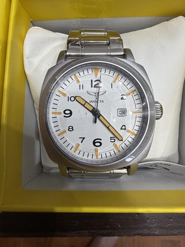 Invicta Specialty Men 44mm Metal Silver dial MG68 Quartz
