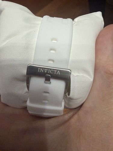 Invicta Speedway Rim 42mm Men's Watch Silver Dial White Band - photo 2