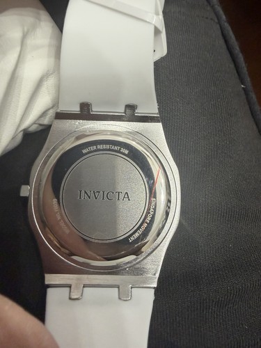 Invicta Speedway Rim 42mm Men's Watch Silver Dial White Band - photo 3