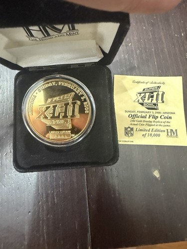 Authentic Danbury Mint Super Bowl XLIV Coin