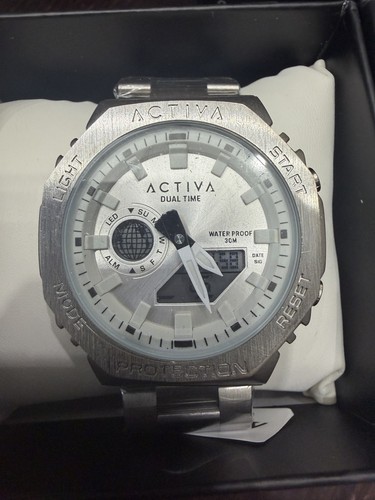 Activa Signal X Invicta Digital Unisex Watch - 45.5mm, Silver