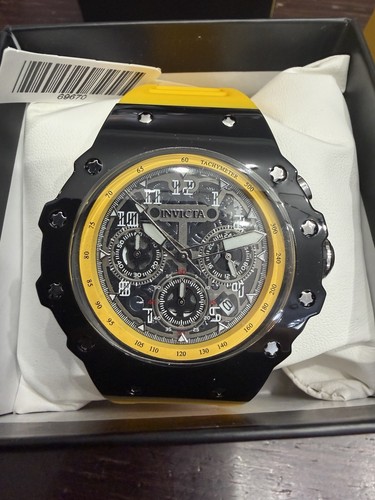 Invicta Racing Vaulthan Men's Watch - 44mm, Yellow (69670)