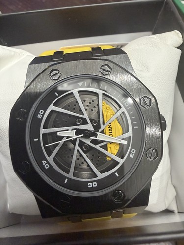 Invicta Speedway Rim Men's 42mm Watch Yellow Caliper 69493
