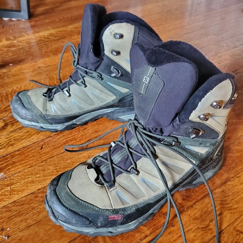Salomon SD Contagrip Winter Hiking Boots, sz m 9.5