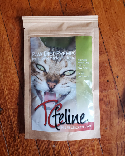 TCfeline Raw Diet Premix for homemade cat food, 4.2oz