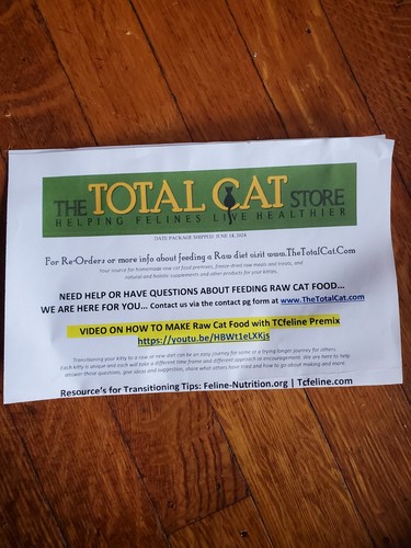 TCfeline Raw Diet Premix for homemade cat food, 4.2oz - photo 2
