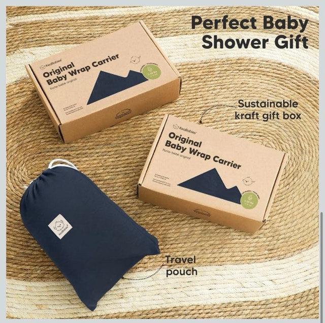 KeaBabies Baby Wrap Carrier - Midnight - photo 4