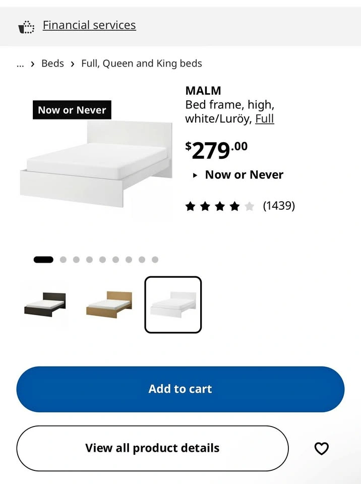 IKEA MALM BED
