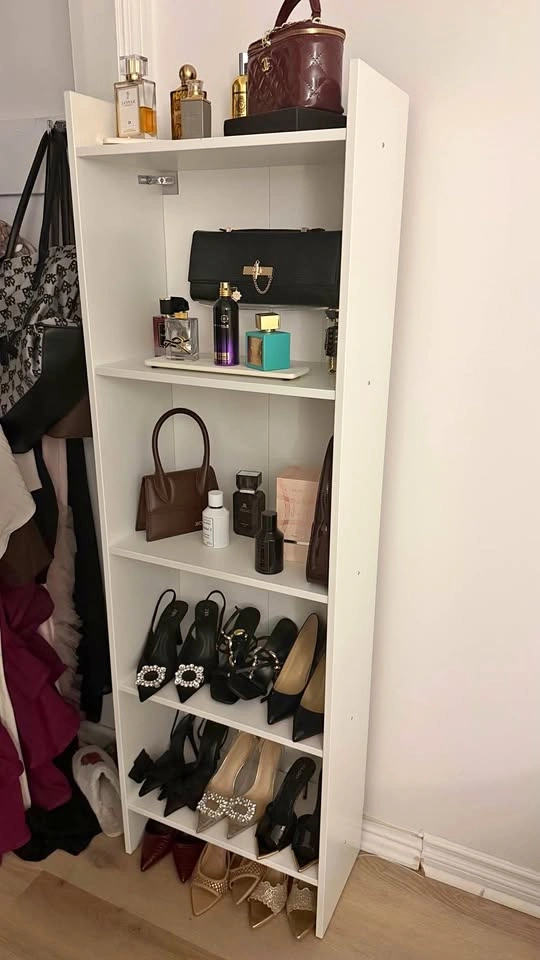 White 5-Shelf Bookcase
