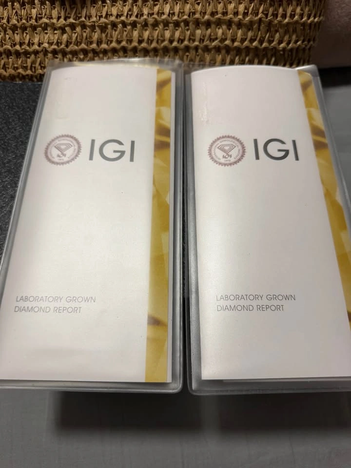 IGI Certified Laboratory Grown Diamond Stud Earrings - photo 4