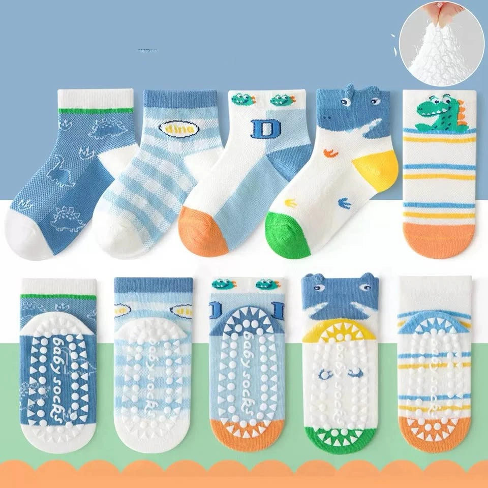 Non-Slip Cotton Socks – 5 Pairs/Pack – $8 - photo 3