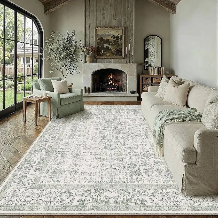 BERTHMEER 4 x 6 Indoor Area Rug - Washable & Non-Slip - photo 2
