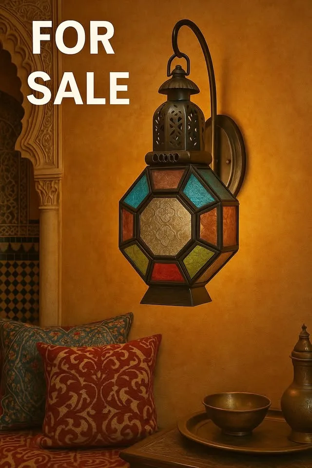 Moroccan-Style Colourful Glass Wall Sconce Lamp (#9) thumbnail
