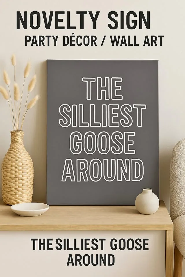 ✨ “The Silliest Goose Around” Novelty Sign ✨ (#24) thumbnail