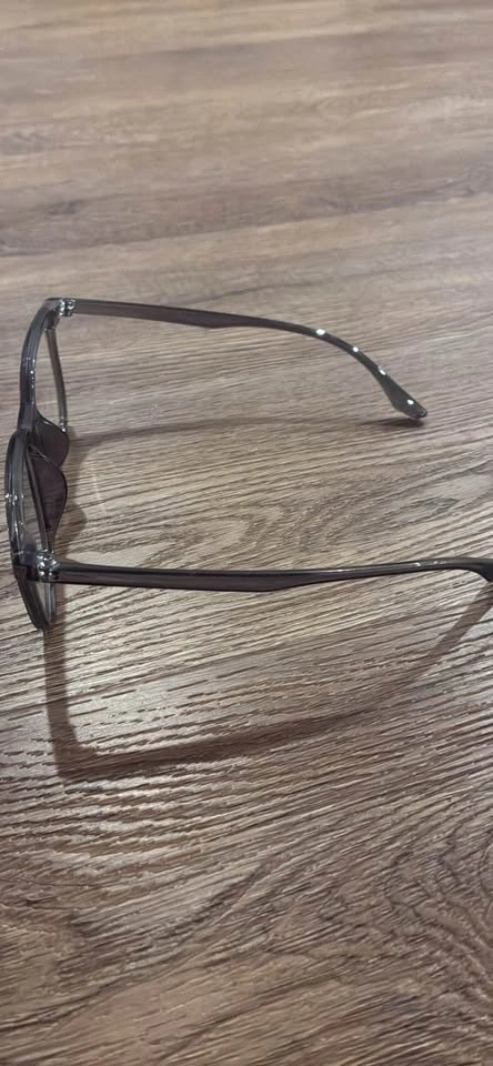 Grey Translucent Square Frame Glasses - photo 3