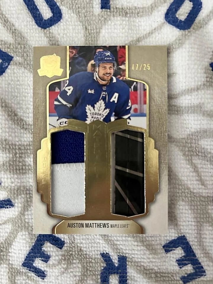 2022-23 The Cup Auston Matthews MaterialiSticks Patch/Stick /25