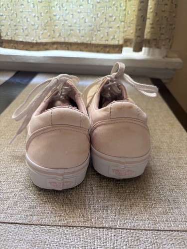 VANS Old Skool Women’s Low Top Canvas Lace-Up Sneakers Pink/Whit - photo 4