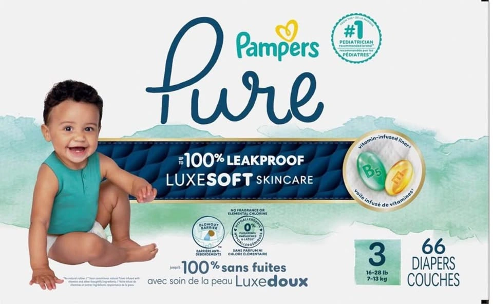 NEW Pampers Pure Protection Diapers Size 3 (66 Count) - photo 4