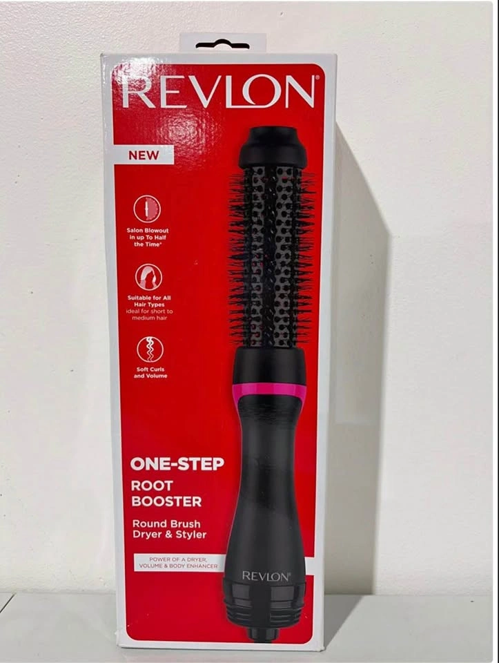 NEW Revlon One-Step Root Booster Hot Air Brush Dryer & Styler