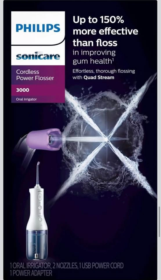 NEW Philips Sonicare Power Flosser 3000 Cordless - photo 2