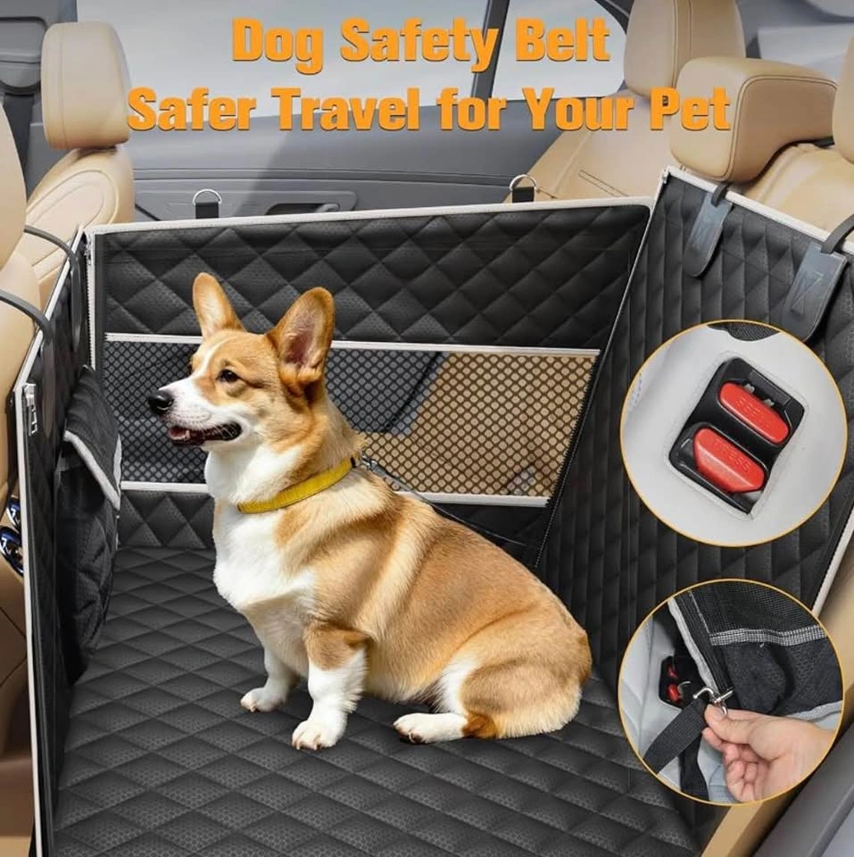 PETICON Dog Car Seat with Hard Bottom – Back Seat Extender - photo 3