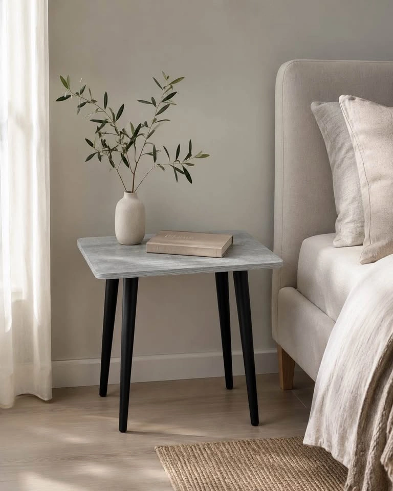 New Modern Grey Side Table / Bedside Table - photo 3