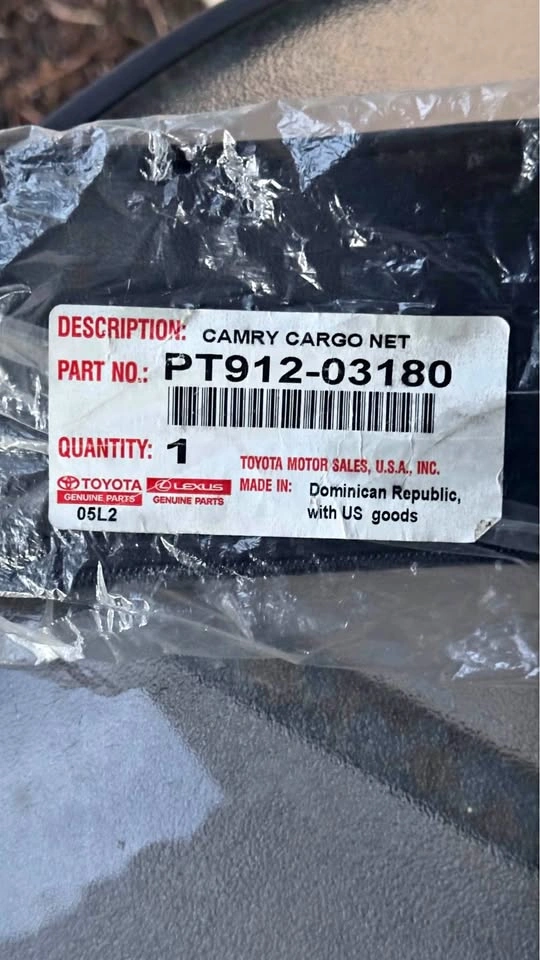 Genuine Toyota OEM Camry Cargo Net – Brand New, Never Opened