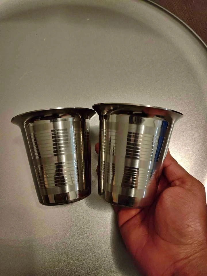 New Kitchen items- 4 Stainless steel coffee tumblers