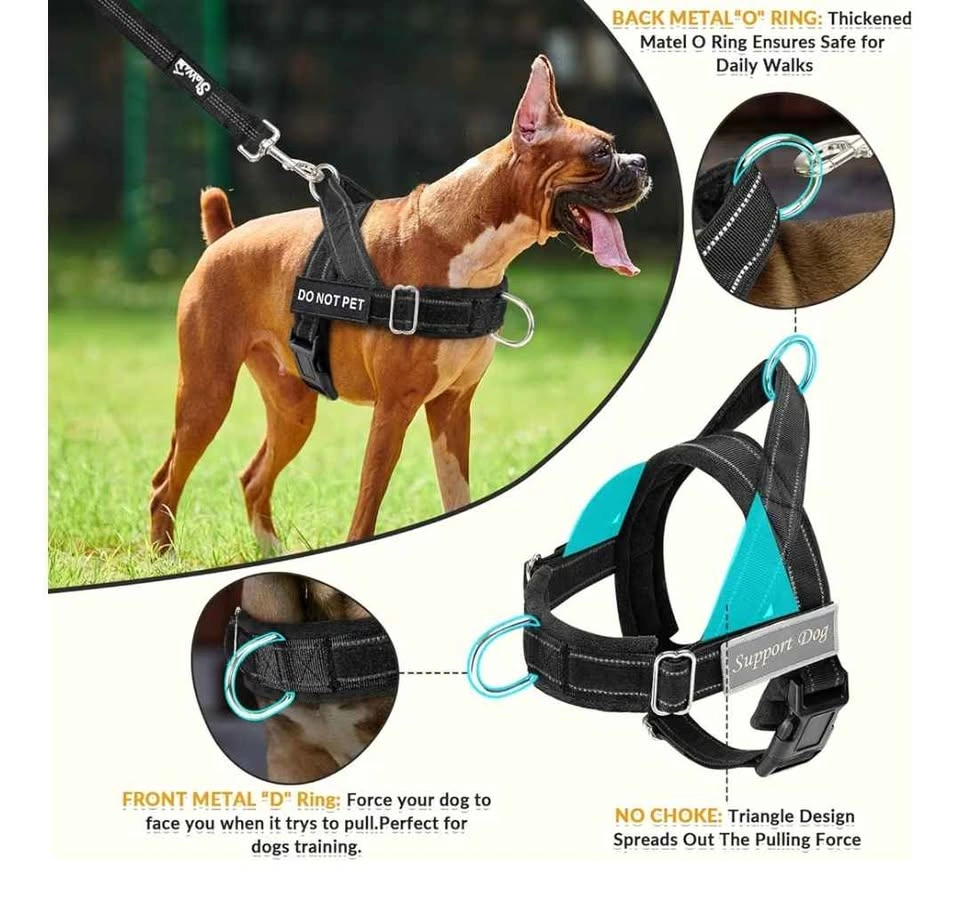Tactical / Support Dog Harness and Leash Set, Large - photo 2