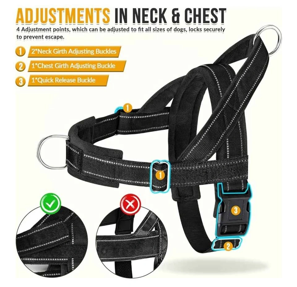 Tactical / Support Dog Harness and Leash Set, Large - photo 4