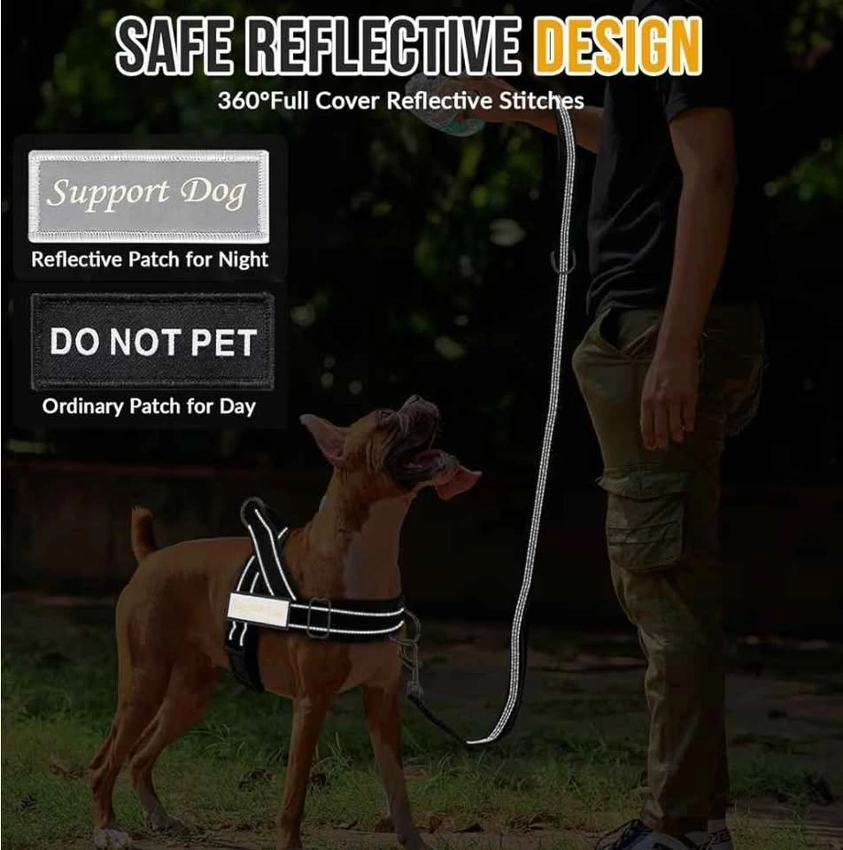 Tactical / Support Dog Harness and Leash Set, Large - photo 5