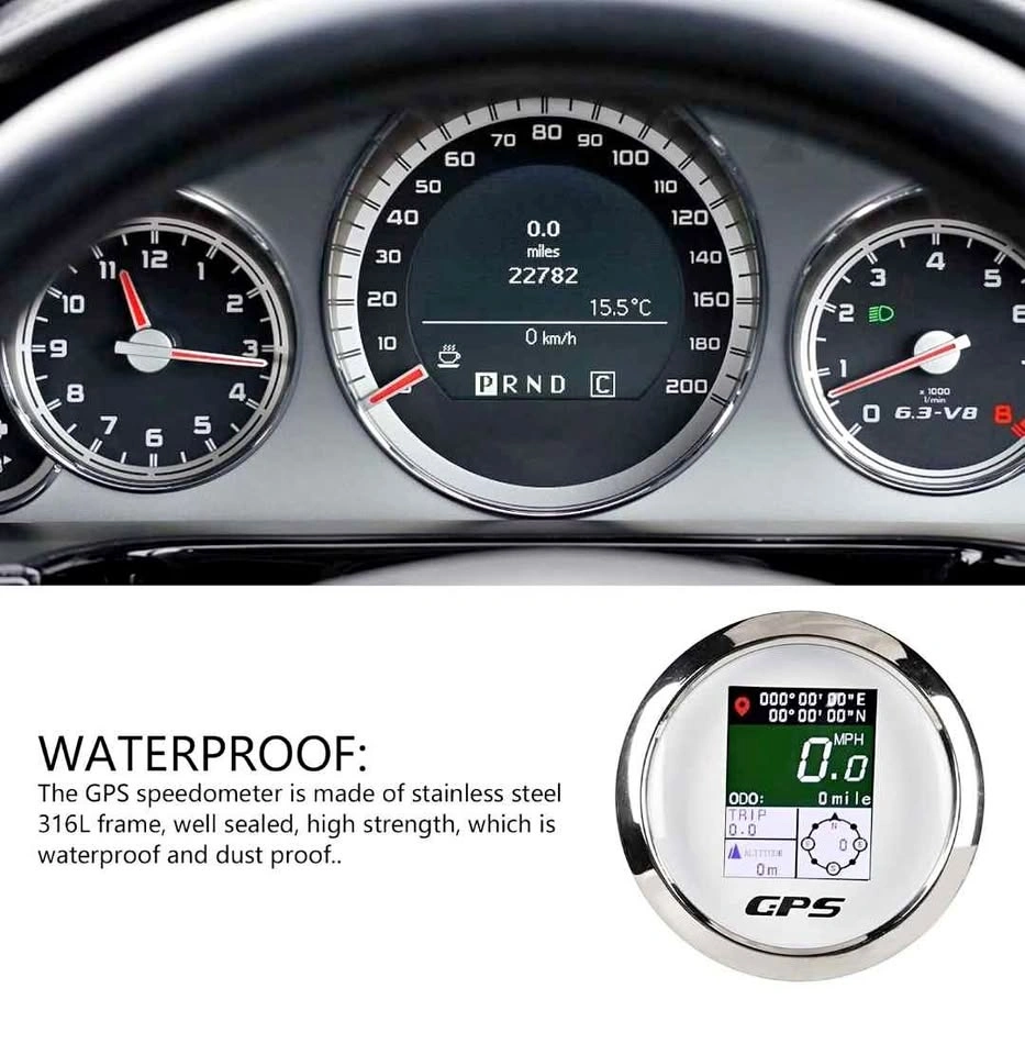 Universal GPS Speed Gauge for Marine Vehicles, Motorcycles, etc. - photo 2