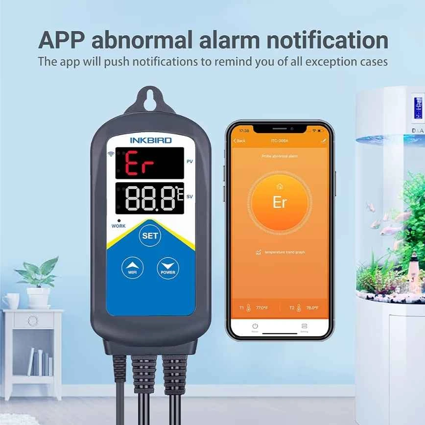 Inkbird WiFi Aquarium Temperature Controller 1100W - photo 3