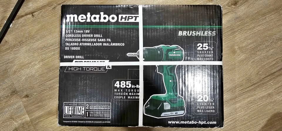 BRAND NEW Metabo HPT 18V Brushless Cordless Driver Drill Kit