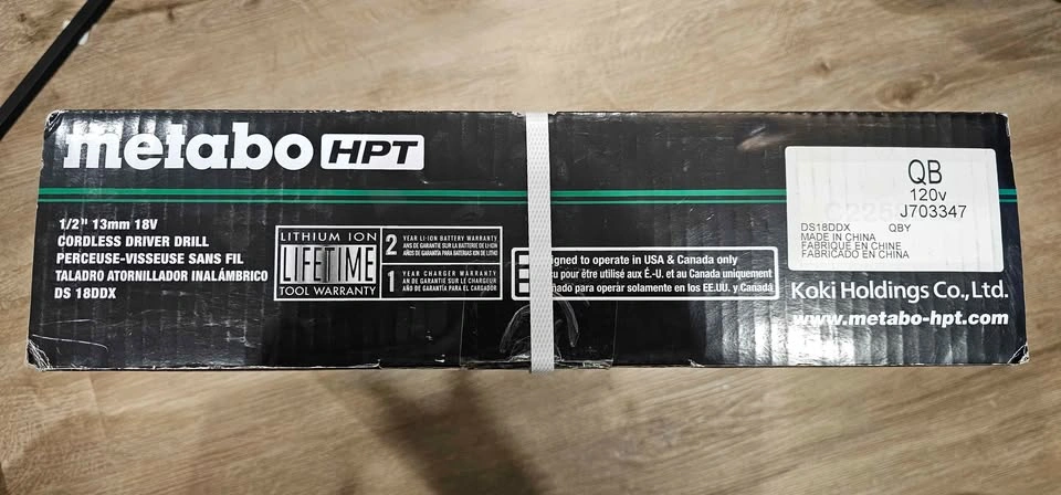 BRAND NEW Metabo HPT 18V Brushless Cordless Driver Drill Kit - photo 3