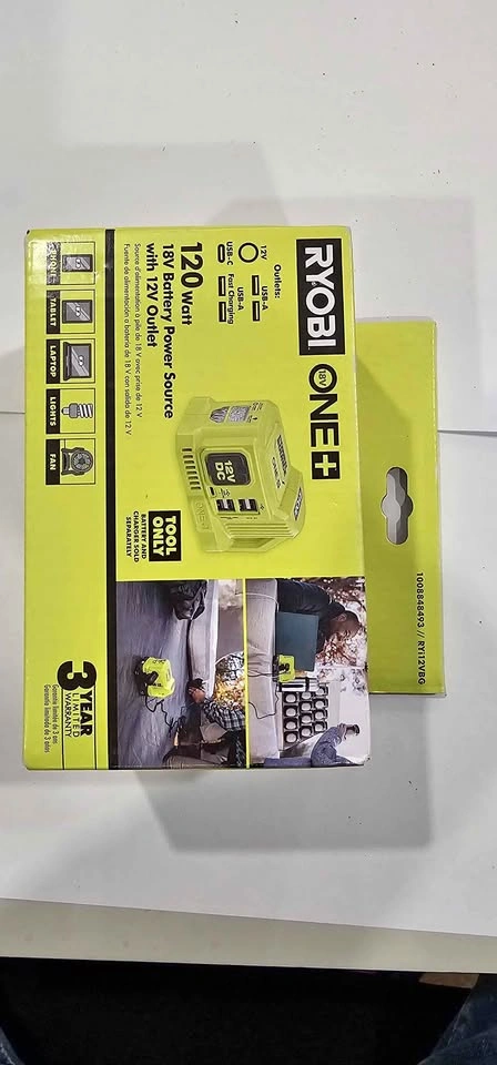 RYOBI 18V ONE+ 120-Watt DC Power Source (Tool Only)