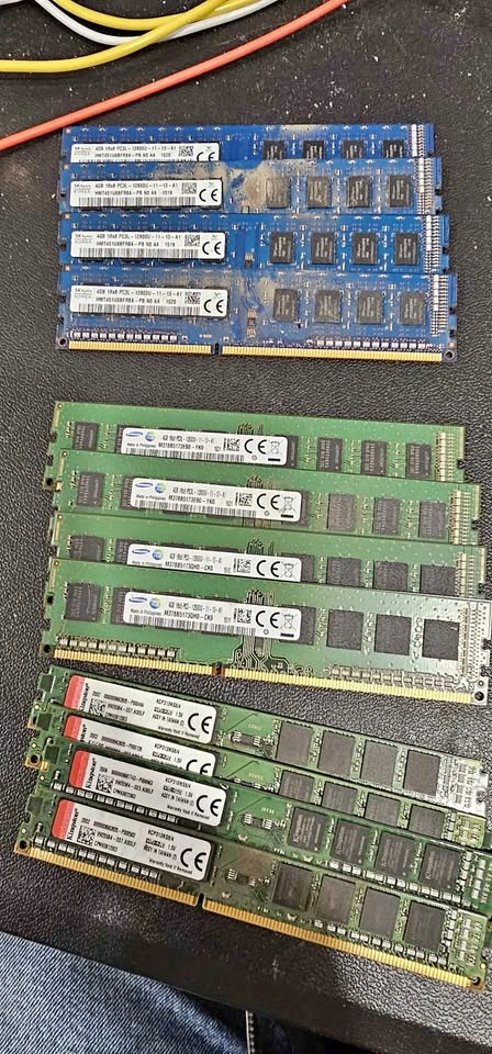 Desktop RAM 4GB PC3L 12800U, $15 for each